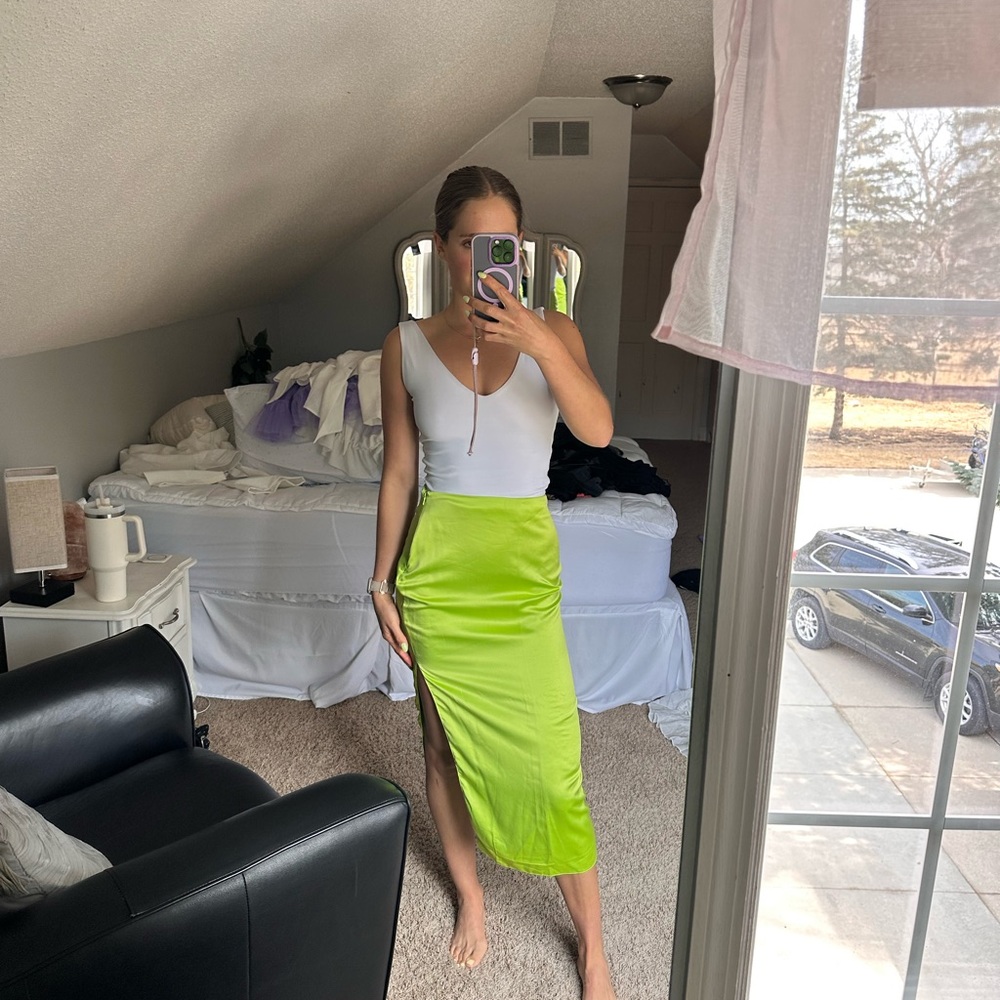 Vibrant Green Women's Skirt